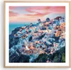 Gerahmtes Poster - Rahmen in heller Eiche - Santorini Produktbild-Vorschau 1