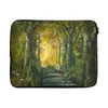MuchoWow® Laptop Hülle 17 Zoll Laptoptasche Wald - Aquarell Produktbild-Vorschau 1