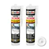 Isolbau Sanitär Silikon 2 x 300 ml Weiß - Hochelastischer Produktbild-Vorschau 1