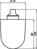 EMCO system 2, testina con spazzole, nera, D: 70 x 107 mm, Anteprima dell’immagine prodotto 3