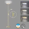 LED Designklassiker Deckenfluter Messing mit Leselampe Produktbild-Vorschau 10