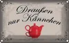 vianmo Blechschild 20x30 cm Kaffee draußen nur Kännchen Produktbild-Vorschau 1