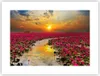 Poster - Poster ohne Rahmen - See Blumen - 40x30 cm - Wand Produktbild-Vorschau 1