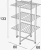ARREDAMENTI KARISMA Drying rack - 80 x 68 cm  Brown Produktbild-Vorschau 5