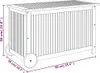 vidaXL Coffre de jardin avec roulettes 90x50x58 cm bois Voir les images du produit 9