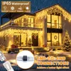 Eisregen-Lichterkette, 30 m, 660 LEDs, warmweiß, IP65 Productafbeelding-voorbeeld