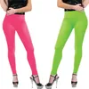 Neon-Pinke und Neon-Grüne Leggings von Vorne Produktbild-Vorschau