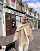 ASKSA Femme Automne Hiver Manteau Avec Echarpe Manches Voir les images du produit 2