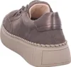 A rear view of a brown women's sneaker with a thick platform sole. Náhľad obrázku produktu