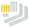 Weiße L-Winkelhalterung für Möbelregal 150 x 100 x 38 mm, 2 Produktbild-Vorschau 3