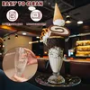 2 Stück Eisbecher Glas, 360ml Wiederverwendbar Produktbild-Vorschau 4