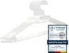 VonBueren 10x Kleiderbügel weiß Plastik | mit 360° Produktbild-Vorschau 6