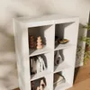 sweeek - Bücherregal Holzoptik 2 Ebenen 6 Stauräume - Weiß Produktbild-Vorschau 10