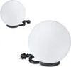 Kugelleuchten 2er Set 20/30cm weiß E27 inkl. 3m Produktbild-Vorschau 1