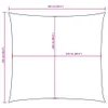 Vela Parasole in Tela Oxford Quadrata 2,5x2,5 m Bianca Anteprima dell’immagine prodotto 8