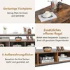 Collage of images and text highlighting the features of a coffee table. Voir les images du produit