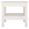 vidaXL Table basse blanche 45x45x40 cm pin massif Voir les images du produit 3
