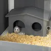 PawHut Hamsterkäfig aus Holz für Zwerghamster Nagerkäfig Produktbild-Vorschau 9