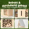 Insektenhotel Wetterfest Metalldach zooprinz | Massivholz | Produktbild-Vorschau 3