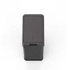 A dark gray automatic kitchen trash can with a dual lid is shown against a white background. Produktbild-Vorschau