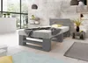 Lermowood Palettenbett M2 120 x 200 cm mit Kopfteil Grau Produktbild-Vorschau 1