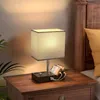Tischlampe für Schlafzimmer, Nachttischlampe mit 2 Produktbild-Vorschau 4