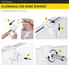 Instructions for installing a clamp holder for a pleated blind. Produktbild-Vorschau