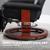 Fotel rozkładany HOMCOM z funkcją odchylania, obrotowy o Podgląd zdjęcia produktu 5