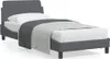 Bettgestell "Dover" Dunkelgrau 90x190 cm Samt Produktbild-Vorschau 2