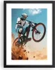 Gerahmtes Poster - Schwarzer Rahmen - Fahrrad Sport Helm - Produktbild-Vorschau 1