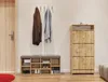 An entryway with a shoe cabinet, bench, and coat rack. Náhľad obrázku produktu