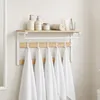 Relaxdays Wandgarderobe 3 in 1, 10 Haken, Kleiderstange, Produktbild-Vorschau 3