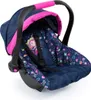 Seggiolino auto per bambole con tettuccio, blu con cuori Anteprima dell’immagine prodotto 1
