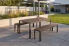 riess-ambiente Moderne Gartenbank DESIGNO 130cm dunkelbraun Produktbild-Vorschau 10