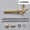 NAVIS | Design Wasserfall Wasserhahn Bad Gold matt hohe Produktbild-Vorschau 8