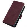 A brown leather flip case for an iPhone 12 is shown on a white background. Produktbild-Vorschau