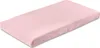 A pink crib sheet is shown on a white background. Voir les images du produit