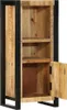 vidaXL Badschrank 40x30x90 cm Raues Massivholz Mango Produktbild-Vorschau 1