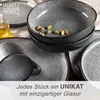 Moritz & Moritz ORGANIC reaktiv grau Geschirrset 36 tlg. Produktbild-Vorschau 6