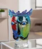 GILDE Gesichtsvase Donald grün, rot H. 29 cm, 60873 Produktbild-Vorschau 2