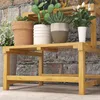 Outsunny Pflanzenständer aus Holz, Blumentreppe mit 2 Produktbild-Vorschau 5