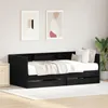 vidaXL Letto da giorno nero look quercia 100 x 200 cm Anteprima dell’immagine prodotto 2