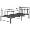 vidaXL Ausziehsofa Bettgestell Schwarz Metall 90x200 cm Produktbild-Vorschau 11