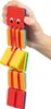A hand holding a colorful toy snake made of blocks. Náhled obrázku produktu