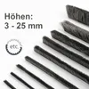 5m selbstklebende Bürstendichtung grau, B 6,7mm H 3mm Produktbild-Vorschau 1