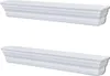 vidaXL Étagères murales Aaliyah 2 pcs. Blanc Voir les images du produit 1