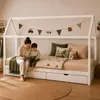 Homestyle4u Kinderbett 90x200 mit Matratze mit  Standard Produktbild-Vorschau 4