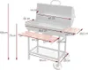 Holzkohlegrill Mit Deckel, Gitter 71*34,5Cm - W-99908 Produktbild-Vorschau 7
