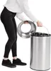 Otevřený odpadkový koš Bolero z nerezové oceli, stříbrný, Náhled obrázku produktu 5