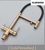 Lana | Rubinetto estensibile a 3 vie oro nero | Rubinetto Anteprima dell’immagine prodotto 4